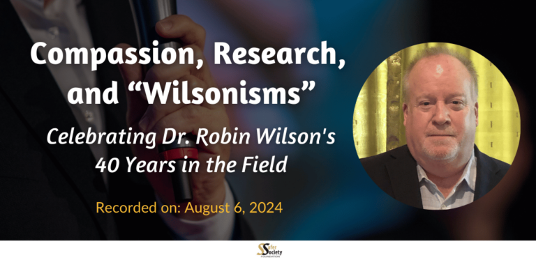 Compassion, Research, and “Wilsonisms”: Celebrating Dr. Robin Wilson's 40 Years in the Field