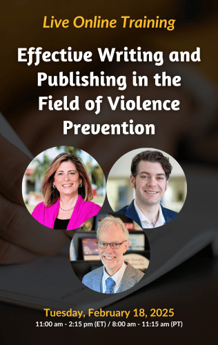 Live Online Training - Effective Writing and Publishing in the Field of Violence Prevention