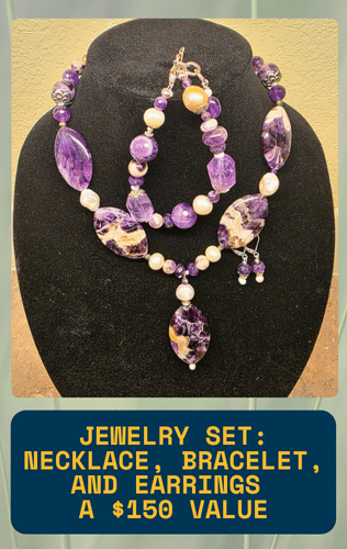 The Feminine Divine Jewelry Set: Necklace, Bracelet, and Earrings - $150 Value