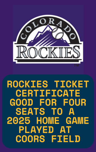 Rockies Baseball Tickets! Four Seats to a 2025 Home Game at Coors Field