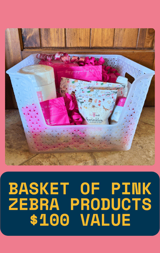 Basket of Pink Zebra Products