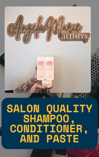Salon quality Shampoo, Conditioner, and Paste.