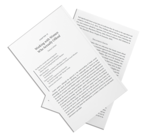 Three fanned printed pages from Chapter 15, showing the chapter opener with its title and body text spread across the pages in a layered layout.